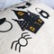 Glitter HTV Vinyl Heat Transfer Vinyl Roll 12" x 5ft Black Iron on Vinyl Glitter Heat Press Vinyl for T-Shirts Works with All Cutter Machine